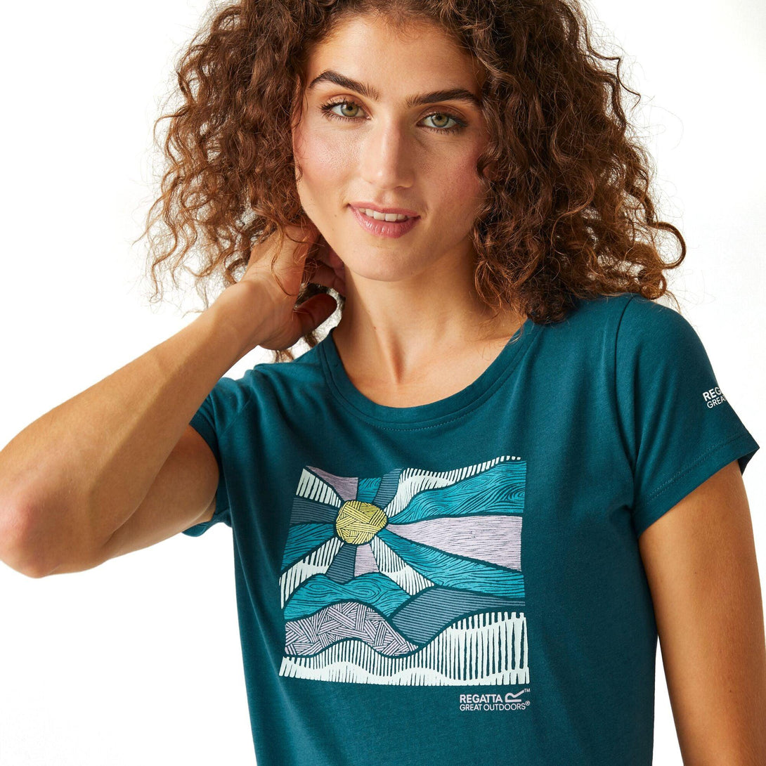 Regatta Women's Breezed VIII T-Shirt - Moroccan Blue - Towsure