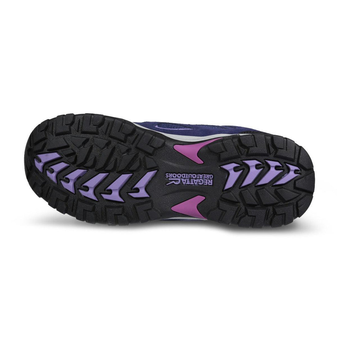 Regatta Women's Lady Tebay Low Walking Shoes - Midnight Lilac Bloom - Towsure