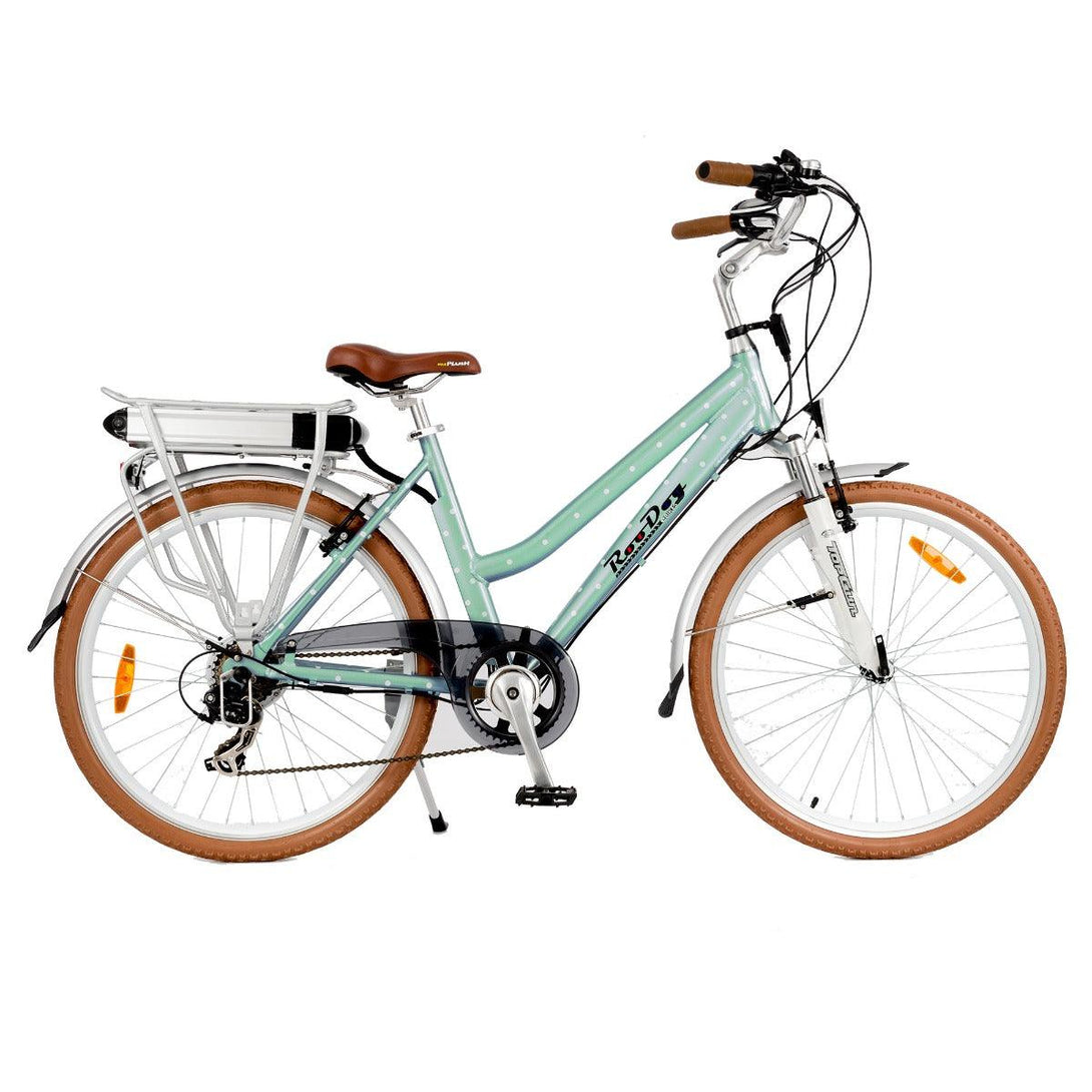 Roodog Polka Dot Electric Bike - Mint Green - Towsure