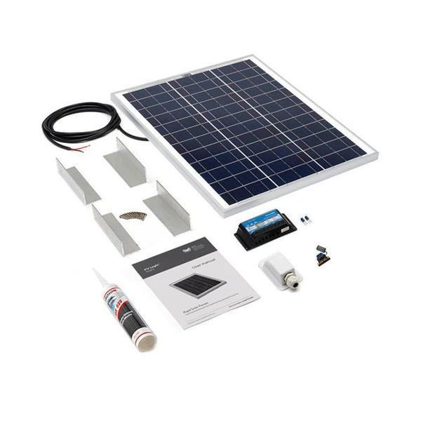 80 Watt Caravan & Motorhome Solar Panel Roof Top Kit