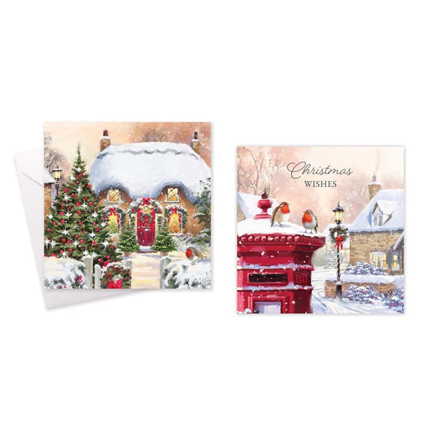 Tallon Christmas Cards Trad Scene - Pack of 10