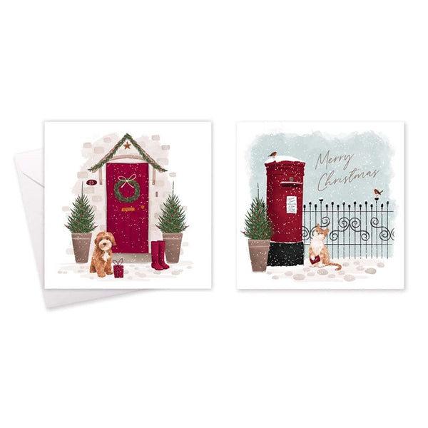 Tallon 10 pack of Christmas Cards - 2 Assorted Designs