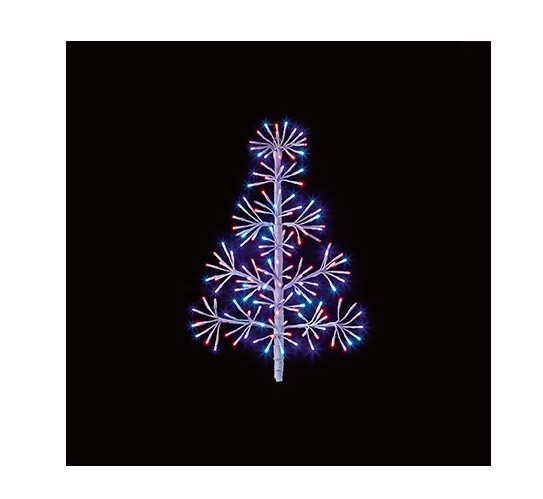 Premier 60cm White Tree Starburst LED Rainbow Lights