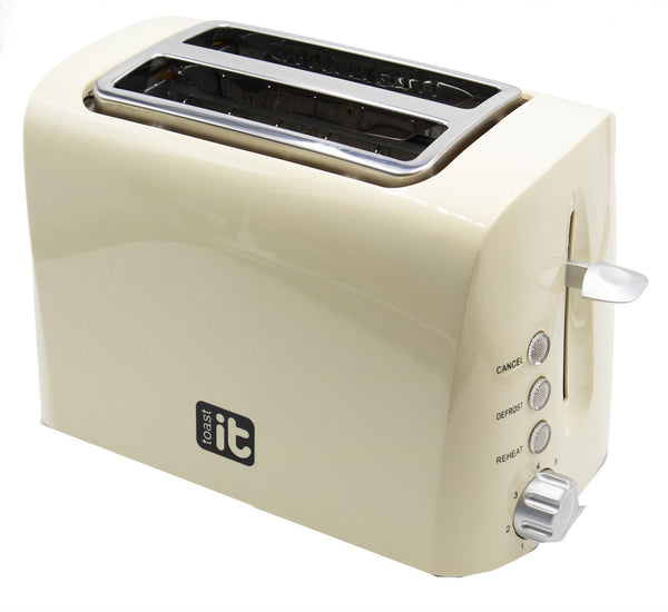 Via Mondo Electric Toaster 230v 950W Low Wattage - Cream