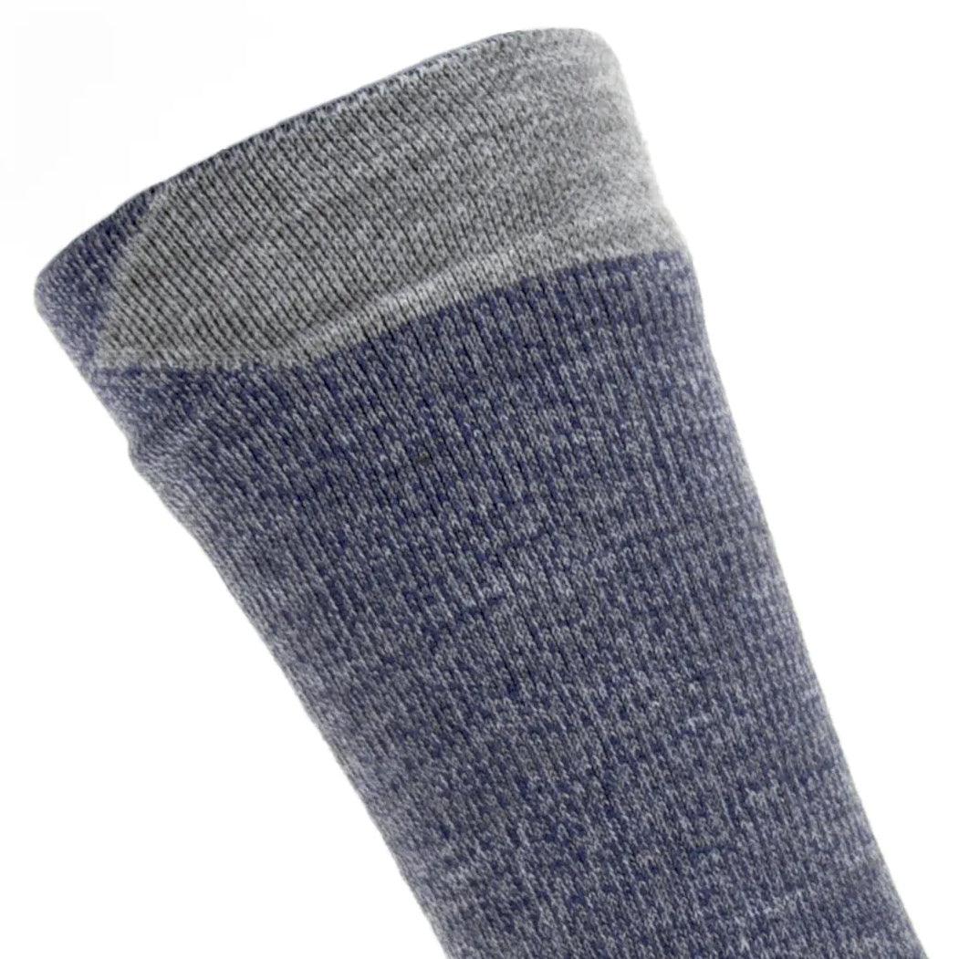 Sealskinz Waterproof All-Weather Mid-Length Socks - Navy/Grey Marl - Towsure