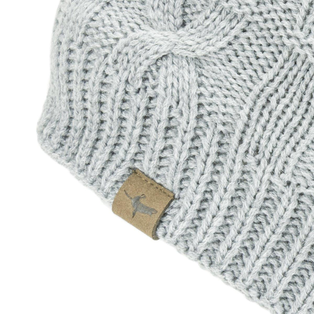 Sealskinz Waterproof Cable Knit Beanie Hat - Grey Marl - Towsure