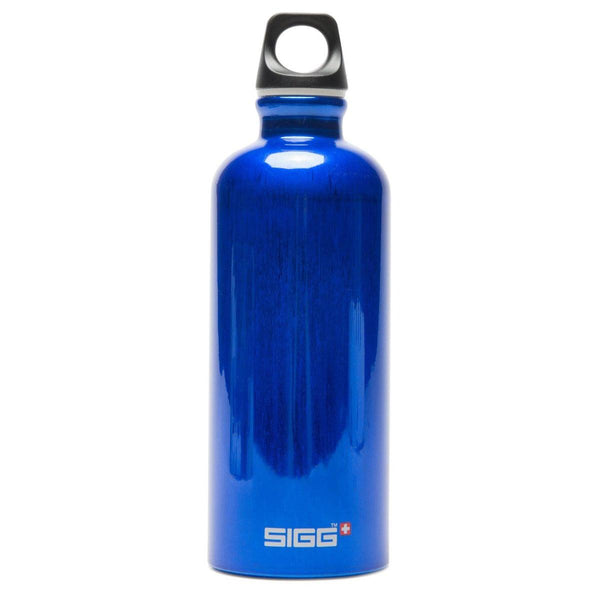 Sigg Traveller Dark Blue Aluminium Drinks Bottle - 0.6 Litre - Towsure