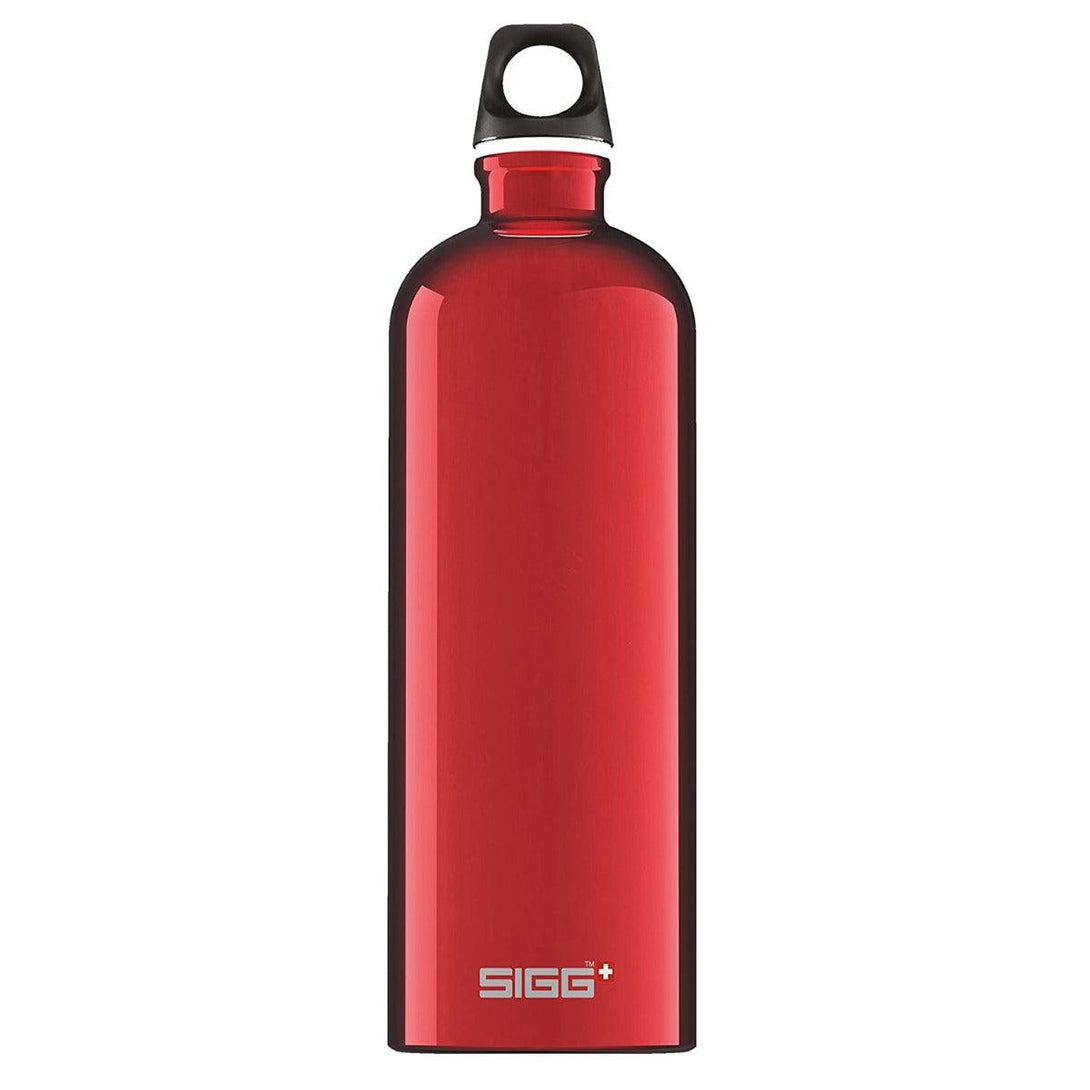 Sigg Traveller Red Aluminium Drinks Bottle - 1 Litre - Towsure