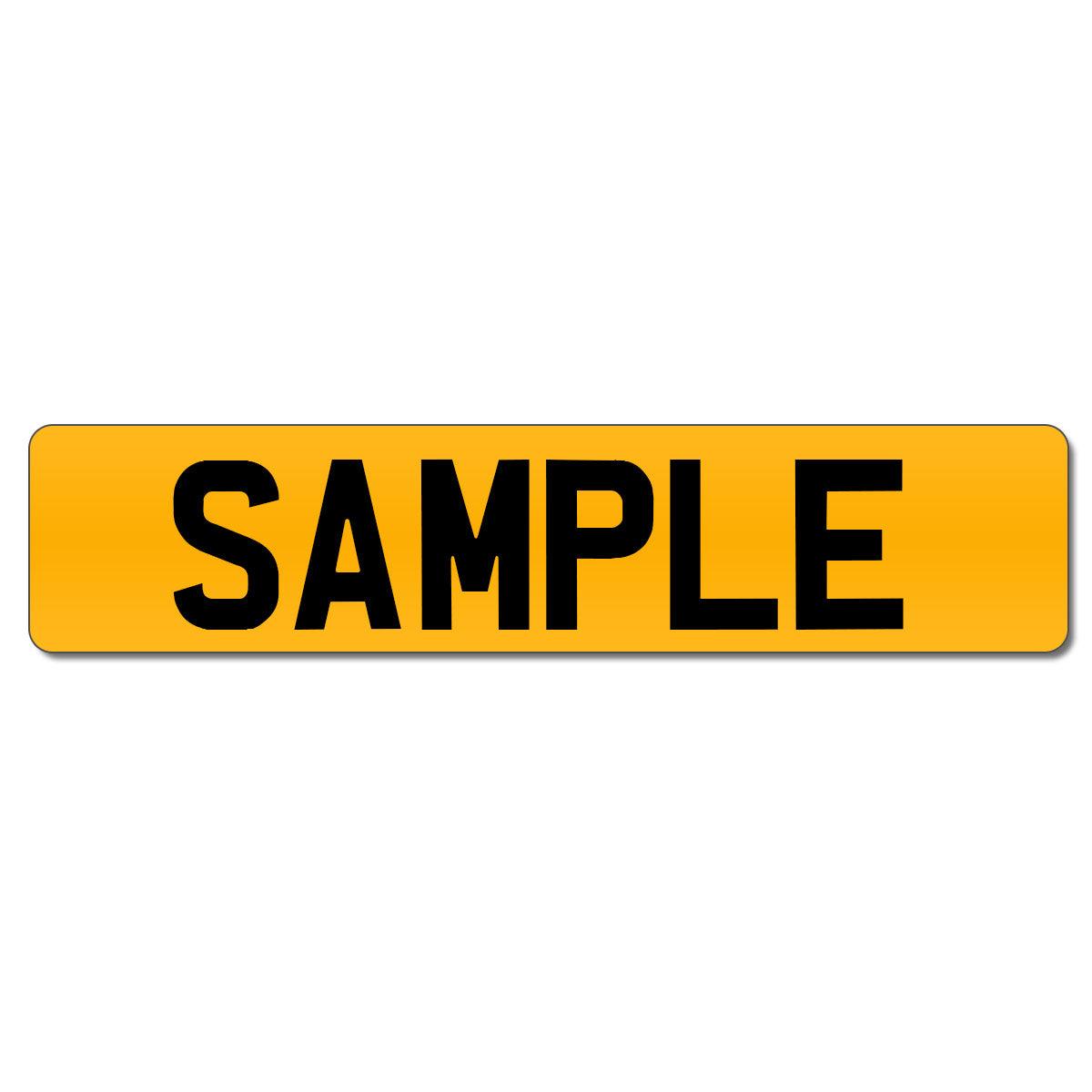 Uk Rear Plate Standard UK Rear Number Plate - Towsure
