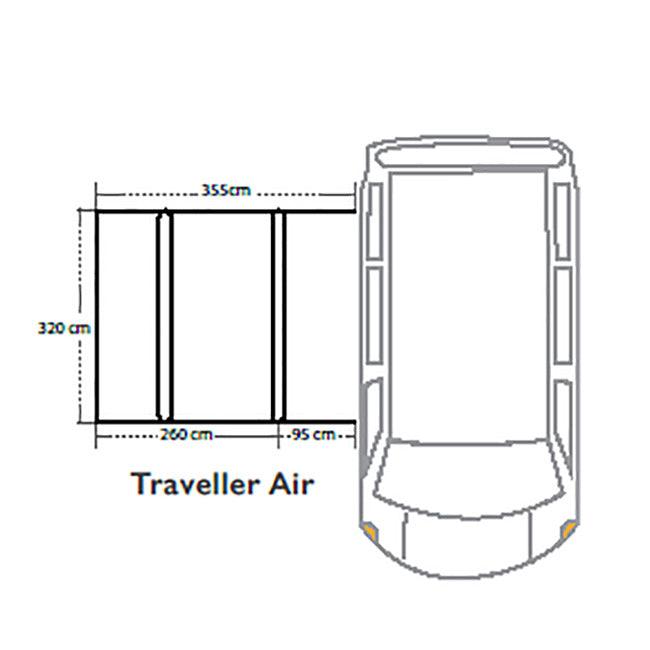 Starcamp Traveller Air KlimaTex Inflatable Driveaway Motorhome Awning - Towsure