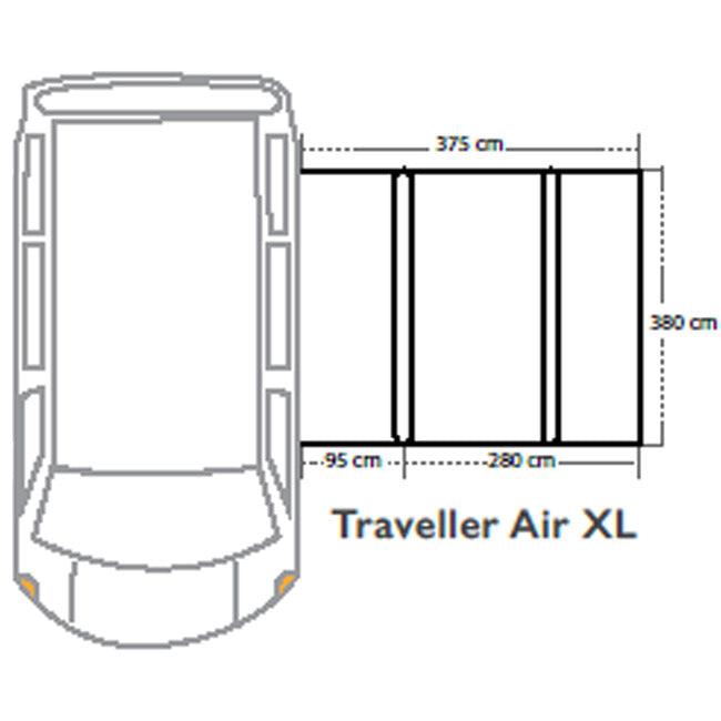 Starcamp Traveller Air XL KlimaTex Inflatable Driveaway Motorhome Awning - Towsure