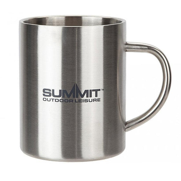Summit Double-Walled Stainless Steel Camping Mug 450ml - Towsure