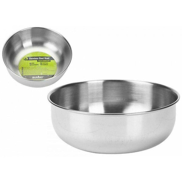 Summit Stainless Steel Camping Bowl - 14.5cm - Towsure