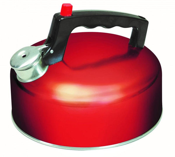 SunnCamp 2LT Stainless Steel Whistling Kettle - Red - Towsure