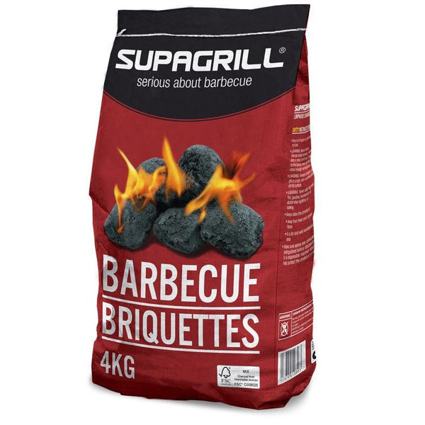 Supagrill lumpwood barbecue charcoal briquettes 4kg sack