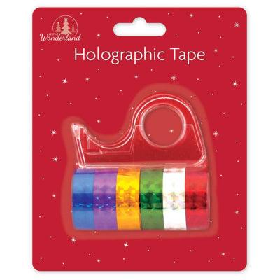 6 Rolls Of Hollographic Tape With Dispenser