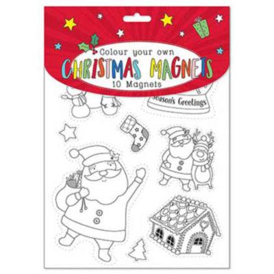 Tallon Colour Your Own Christmas Magnets