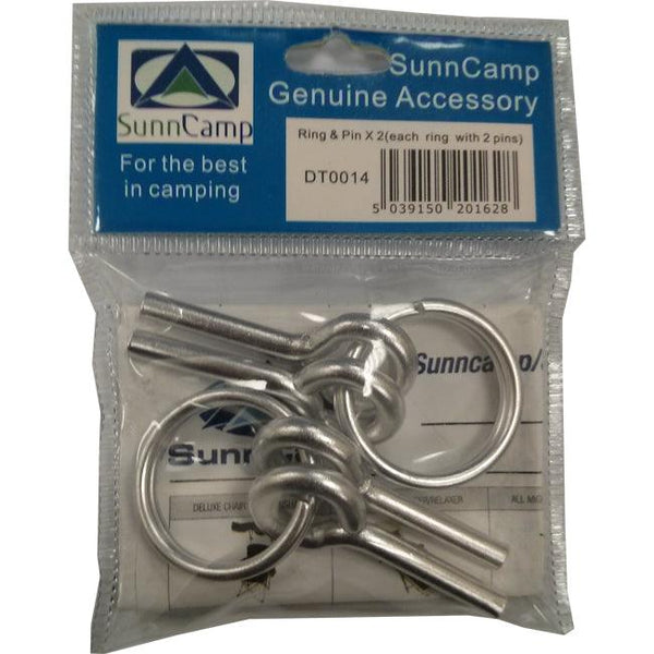 Tent/Awning Ring And Pin (Pack Of 2) - Towsure