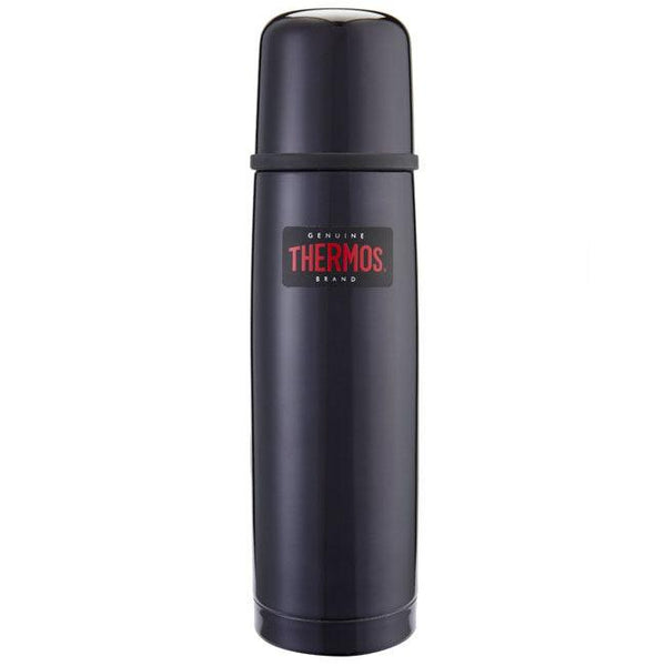 Thermos Light and Compact 0.5L Stainless Steel Flask - Midnight Blue - Towsure