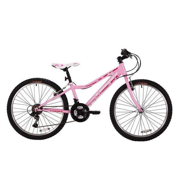 Tiger Angel 24" Girls Mountain Bike - Pink - Towsure