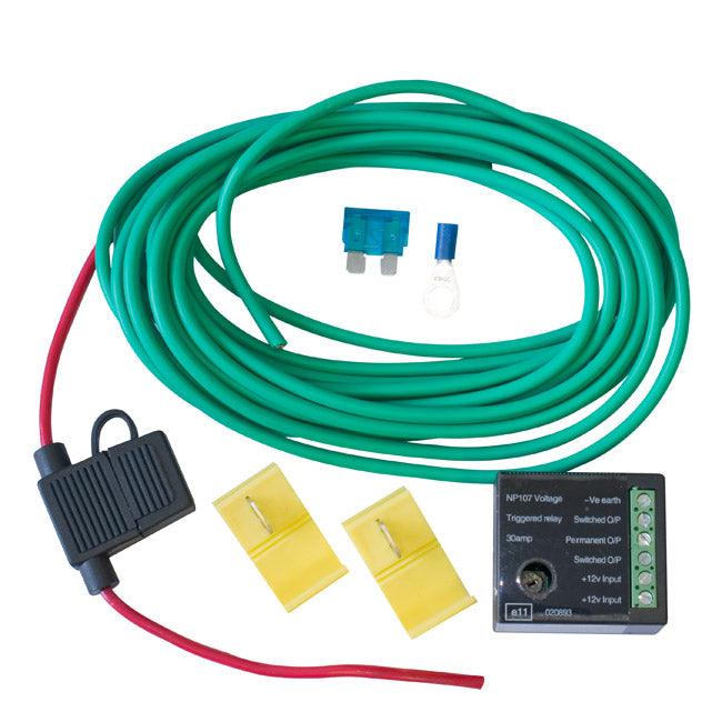 Towbar Split Charge Relay Wiring Kit - Self Switching - Towsure