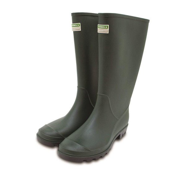 Town & Country ECO-Essential Wellington Boots - Green - Towsure