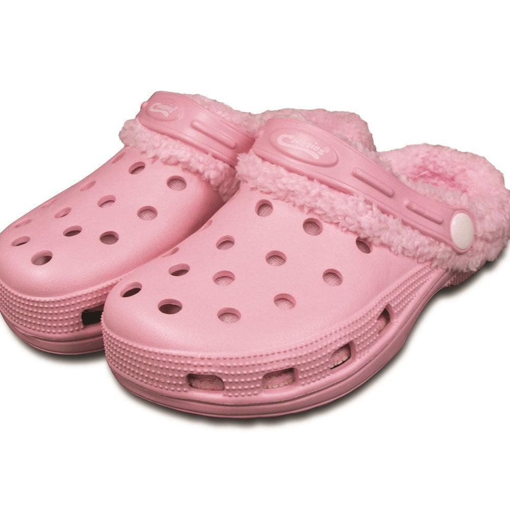 Town & Country Kids Fleecy Cloggies - Pink - Towsure
