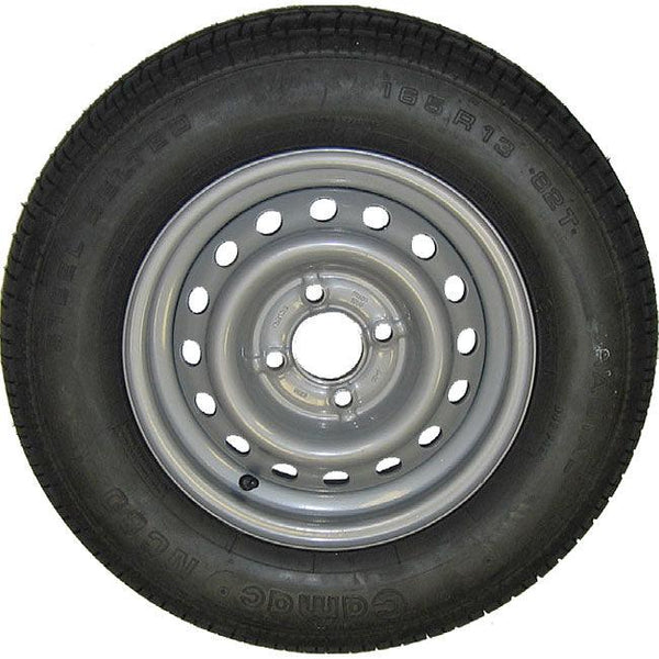 Trailer / Caravan Wheel and Tyre - 165x13 - 100mm PCD - Towsure