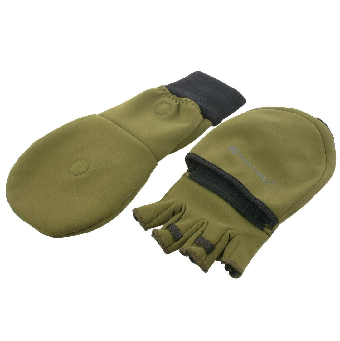 TrekMates Rigg Convertible Mitts Olive Green Unisex