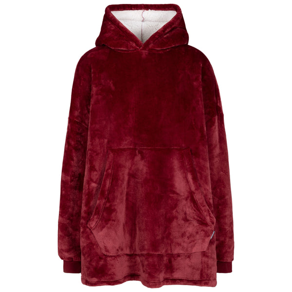 Trespass Unisex Adults Oversized Wearable Blanket Hoodie Cosiness - Cherry