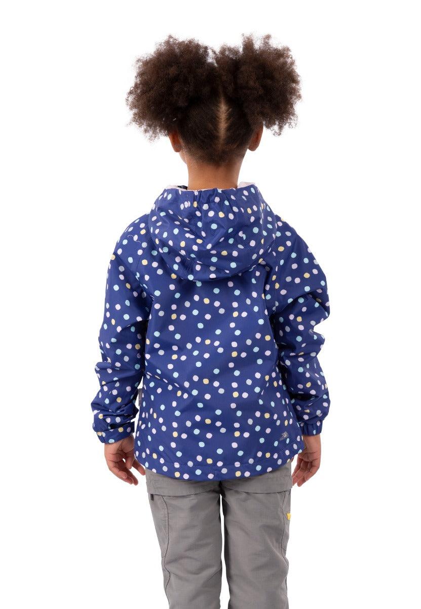 Trespass Hopeful Waterproof Jacket - Dark Blue Spotty - Towsure