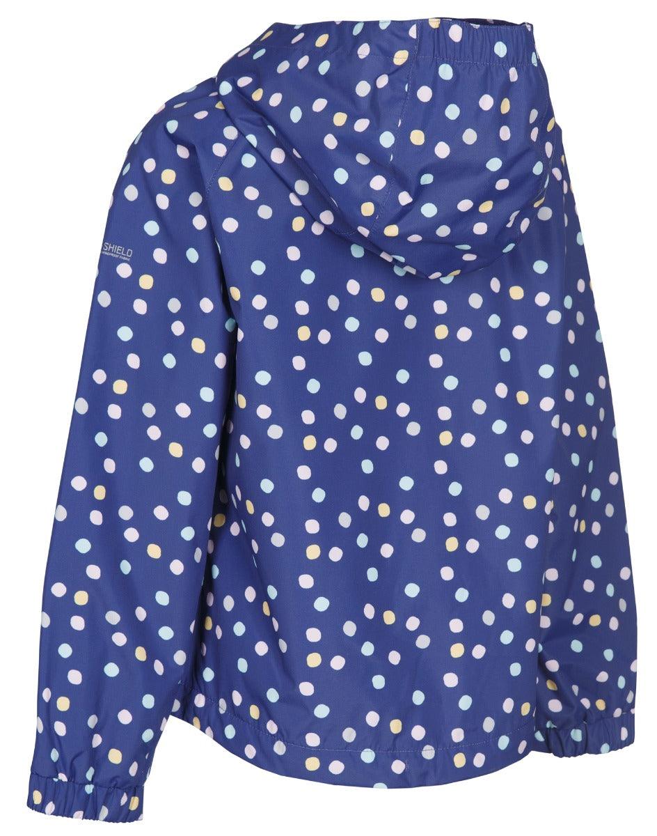 Trespass Hopeful Waterproof Jacket - Dark Blue Spotty - Towsure