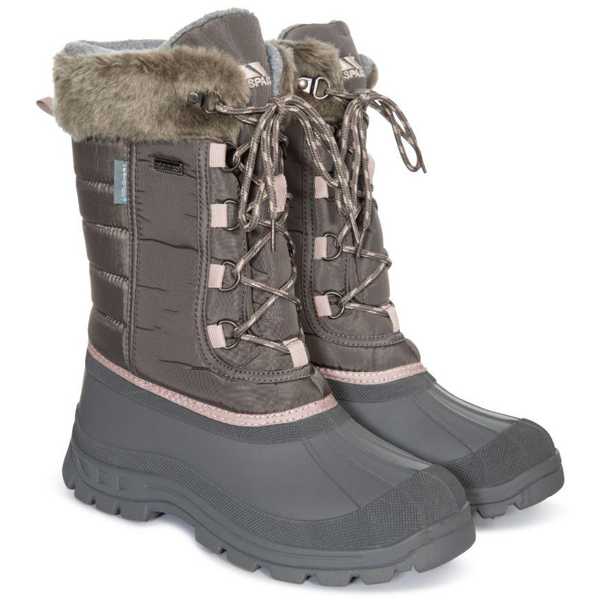 Trespass Stavra II Women's Snow Boots - Storm Grey - Towsure