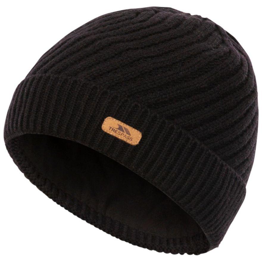 Trespass Twisted Knitted Beanie Black