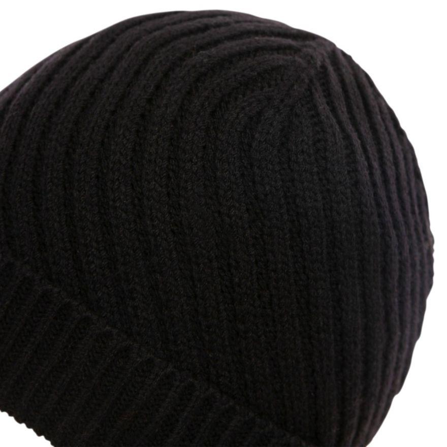 Trespass Twisted Knitted Beanie Black - Towsure
