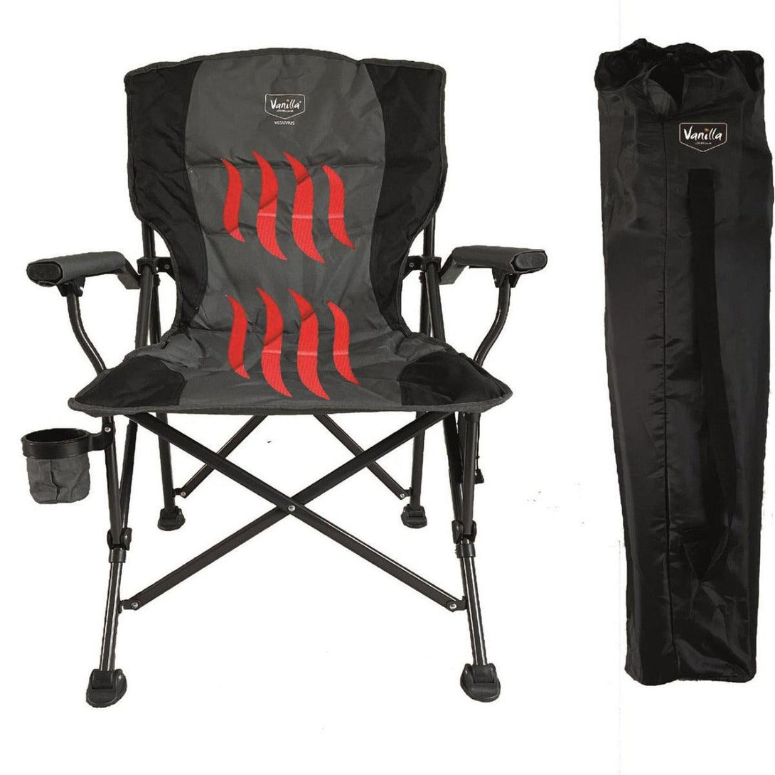 Vanilla Leisure Vesuvius Heated Camping Chair - Towsure