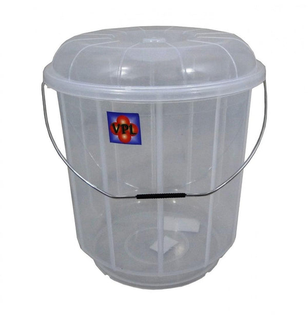 VPL Bucket with Lid - Clear - 20 Litre