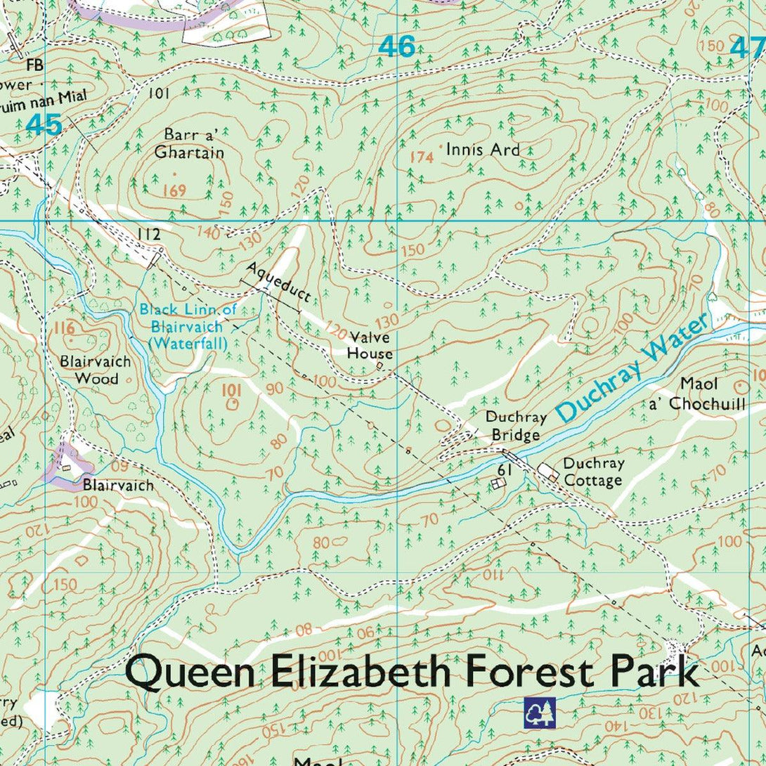 Waterproof OS Map OL46 - The Trossachs - Towsure