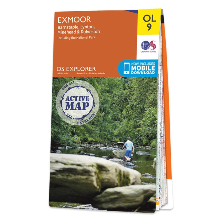 Waterproof OS Map OL9 - Exmoor - Towsure
