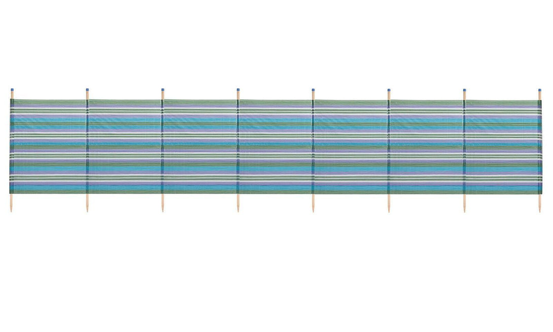 Wilton Bradley 8 Pole Tall Windbreak - Blue Stripe - Towsure