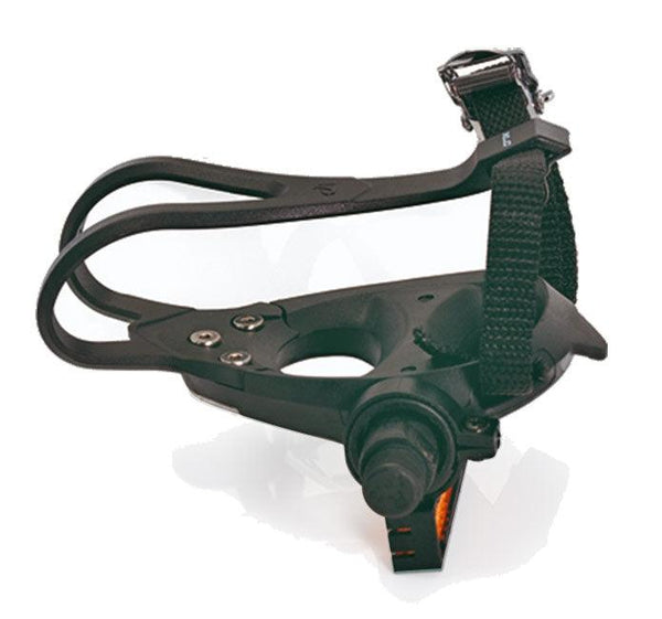 XLC road bike pedals with toeclips and straps - pair